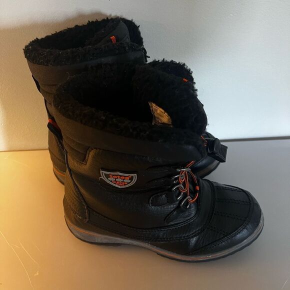 3M Thinsulate Black Kids Rain & Snow Boots - Picture 6 of 11